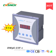 DM96-UIF-1 panel size 96*96mm single-phase ac one led industrial usage digital volt ampere and hertz combined meter